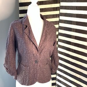 DECREE Lace Grey Blazer Jacket
